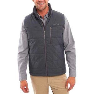 Orvis Men's Grey Zip Front Vest Size Medium